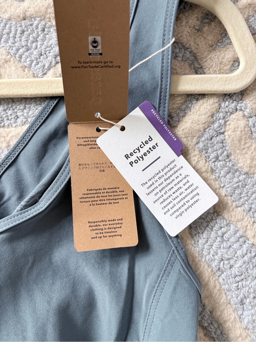 Patagonia Fleetwith Romper/Jumpsuit in Plume Blue-Grey NWT - Picture 6 of 14